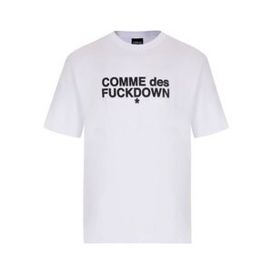 Comme Des Fuckdown Men White T-Shirts